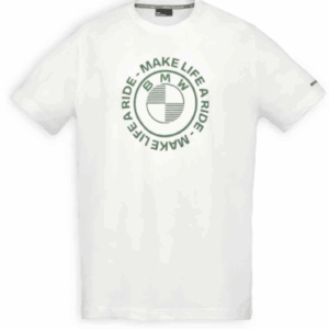 T-shirt Make Life a Ride homem branco L