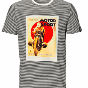 T-Shirt Boxer homem preto/branco 2XL