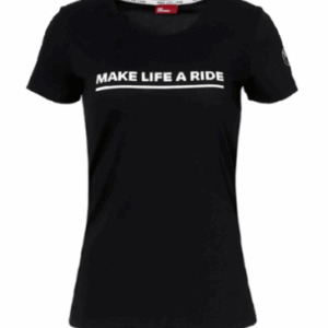 T-shirt MAKE LIFE A RIDE senhora preto S